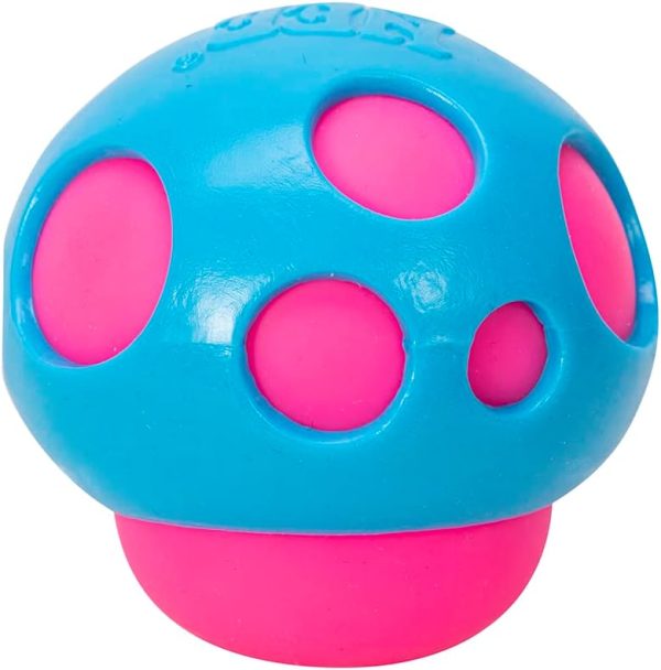 Schylling NeeDoh Shroom - The Groovy Glob! - Assorted Colors 2.7 x 2.7