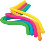 Schylling NeeDoh Noodlies - Sensory Squeeze Toy - Contains 5 Stretchy Noodles - 14 Long - Multicolored (Pack of 1)