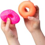 Schylling NeeDoh Dohnuts - Sensory Fidget Toy - Assorted Colors - Ages 3 to Adult (Pack of 1)