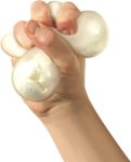 Schylling NeeDoh Snow Ball Crunch - White (Pack of 1) | Sensory Squeeze Toy - Satisfying Snow-Like Crunch - 2.5 Dia
