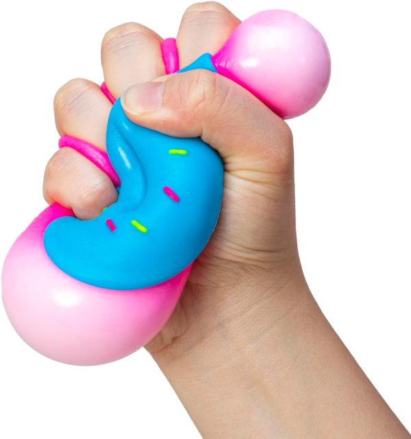 Schylling NeeDoh Dohnuts - Sensory Fidget Toy - Assorted Colors - Ages 3 to Adult (Pack of 1)