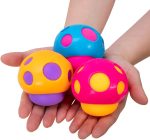 Schylling NeeDoh Shroom - The Groovy Glob! - Assorted Colors 2.7 x 2.7