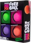 Schylling NeeDoh Teenie Fuzz Ball 4 Pack - Sensory Squeeze Toy - 1.5 in Diameter - Colors May Vary
