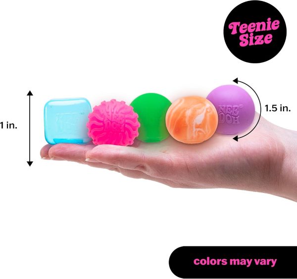 Schylling NeeDoh Teenie 10-Pack - Variety of Mini Squish Toys | Includes Original. Swirl. Ripples. Glow. Nice Ice Baby