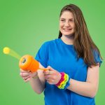 Schylling NeeDoh Booper - Sensory Fidget Toy - Assorted Colors - Ages 3 to Adult (Pack of 1)