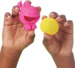 Schylling NeeDoh Dohjee - Sensory Squeeze Toy - Satisfying Dough Filling - 2 Tall - Color May Vary (Pack of 3)