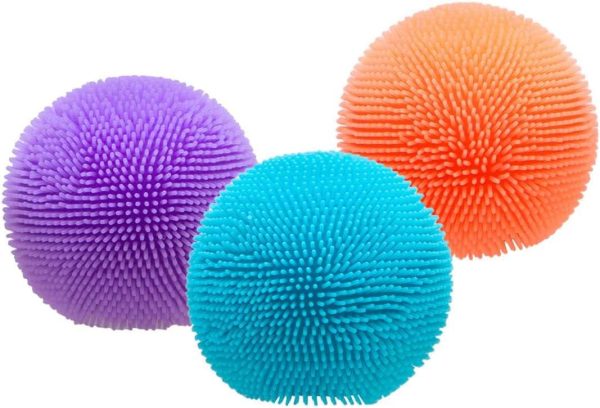 Schylling Teenie NeeDoh Fuzz Ball - 3 Teenie Squeeze Toys with a Velvet Texture and Soft Cloud Squish - 1 Balls - Color May Vary