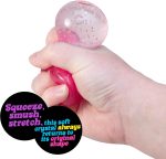 Schylling NeeDoh Groovy Jewel - Sensory Toy - Satisfying Super Sparkly Liquid Filling - Ages 3 and Up - Color May Vary; One Per Pack