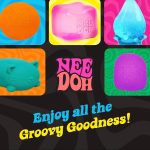 Schylling NeeDoh Mello Mallo - Sensory Toy with a Satisfying Dough Filling - Changes Color in the Sun - Color May Vary (1 Per Pack)