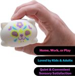 Schylling NeeDoh Sugar Skull Cool Cats - Sensory Squeeze Toy - Assorted Designs - (Pack of 1)