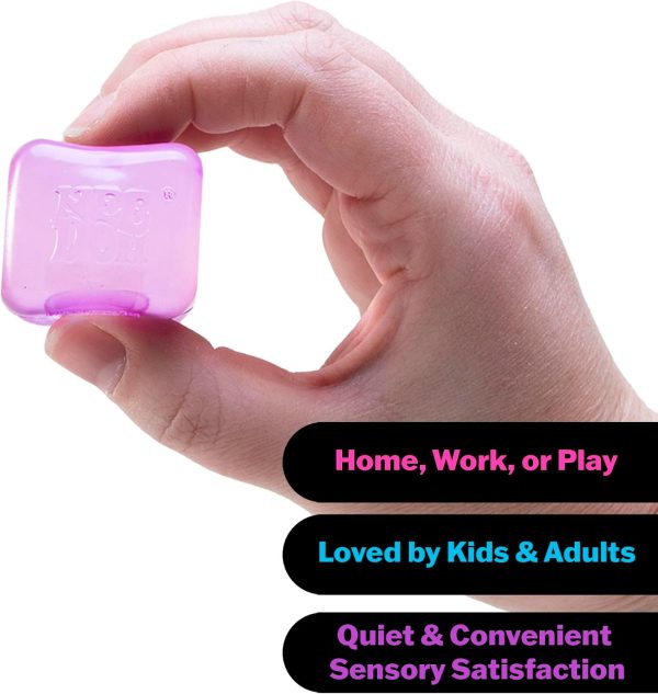 Schylling NeeDoh Nice Ice Baby 4 Pack - Sensory Squeeze Toy - 1.5 Cube - Colors May Vary