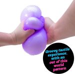 Schylling Super NeeDoh Fuzzball Stress Ball Fidget Toy - Huge 4.5 in Diameter - Jumbo Squishy Squeezy Fun - Colors Assorted (1 Per Pack)
