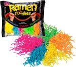 Schylling NeeDoh Ramen Noodlies - Sensory Squeeze Toy - Contains 5 Noodle Clumps - 8.5 Long - Multicolored (Pack of 1)